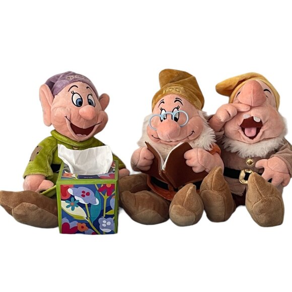 Extremely Rare Disney Collectable 7 Dwarves Characters Beanie Stuffed Toys - Picture 2 of 14